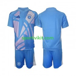 Completo da calcio Bambini Germania Portiere Maglia Quarto 2024-2025 Manica Corta