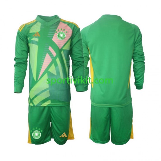 Completo da calcio Bambini Germania Portiere Maglia Terza 2024-2025 Manica Lunga