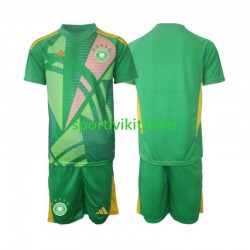 Completo da calcio Bambini Germania Portiere Maglia Terza 2024-2025 Manica Corta