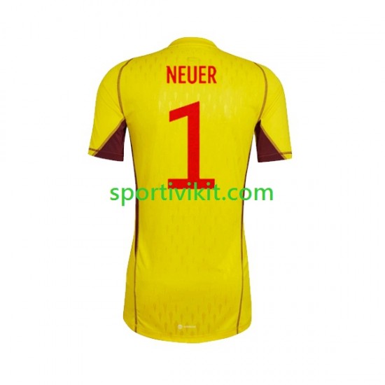 Germania Portiere Manuel Neuer 1 Uomo Maglia Seconda Coppa del Mondo 2022 Manica Corta Germania Portiere Manuel Neuer 1 Uomo Maglia Seconda Coppa del Mondo 2022 Manica Corta