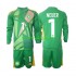 Completo da calcio Bambini Germania Portiere Manuel Neuer 1 Maglia Terza 2024-2025 Manica Lunga