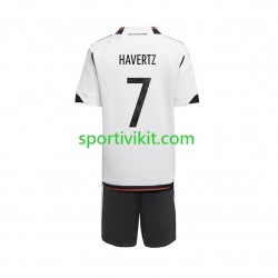 Completo da calcio Bambini Germania Havertz 7 Maglia Prima Coppa del Mondo 2022 Manica Corta