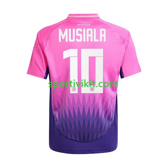 Germania Jamal Musiala 10 Uomo Maglia Seconda Euro 2024 Manica Corta