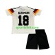 Completo da calcio Bambini Germania Klinsmann 18 Retro 1990 Maglia Prima Manica Corta