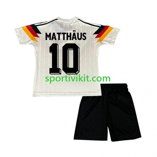 Completo da calcio Bambini Germania Matthaus 10 Retro 1990 Maglia Prima Manica Corta Completo da calcio Bambini Germania Matthaus 10 Retro 1990 Maglia Prima Manica Corta