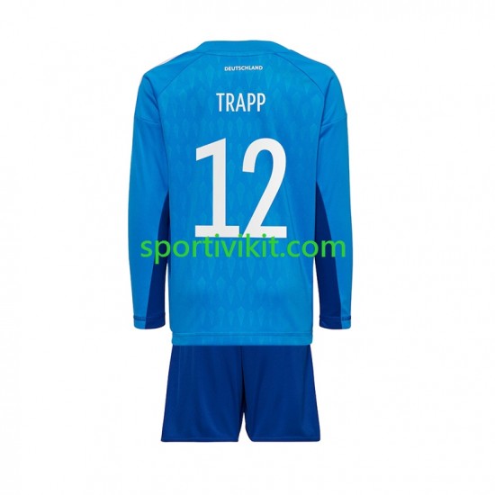 Completo da calcio Bambini Germania Portiere TRAPP 12 Maglia Prima Coppa del Mondo 2022 Manica Lunga Completo da calcio Bambini Germania Portiere TRAPP 12 Maglia Prima Coppa del Mondo 2022 Manica Lunga