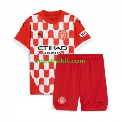 Completo da calcio Bambini Girona Maglia Prima 2024-2025 Manica Corta