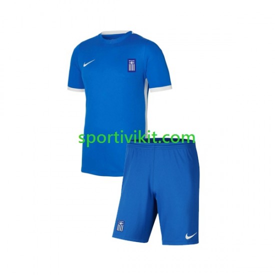 Completo da calcio Bambini Grecia Maglia Terza 2022-2023 Manica Corta