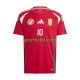 Ungheria Dominik Szoboszlai 10 Rosso Uomo Maglia Prima Euro 2024 Manica Corta