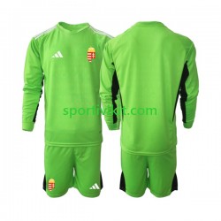 Completo da calcio Bambini Ungheria Portiere 2022 Maglia Prima Manica Lunga