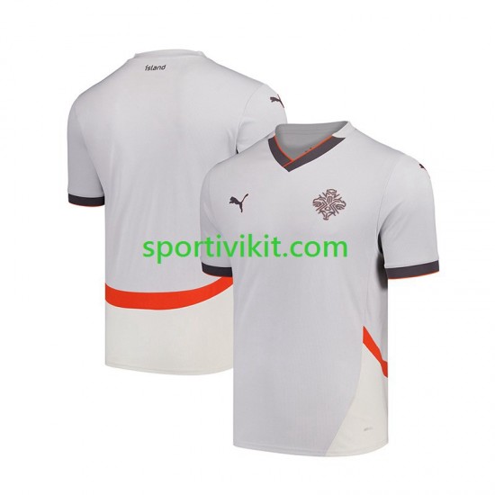 Islanda Uomo Maglia Seconda 2024 Manica Corta