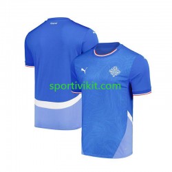 Islanda Blu Uomo Maglia Prima 2024 Manica Corta