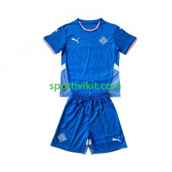 Completo da calcio Bambini Islanda Maglia Prima 2024 Manica Corta