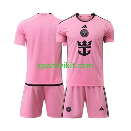 Completo da calcio Bambini Inter Miami Maglia Prima 2024 Manica Corta Completo da calcio Bambini Inter Miami Maglia Prima 2024 Manica Corta