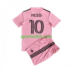 Completo da calcio Bambini Inter Miami Lionel Messi 10 2023 Maglia Prima Manica Corta