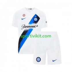Completo da calcio Bambini Inter Milan Maglia Seconda 2023-2024 Manica Corta