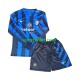 Completo da calcio Bambini Inter Milan Maglia Prima 2024-2025 Manica Lunga Completo da calcio Bambini Inter Milan Maglia Prima 2024-2025 Manica Lunga