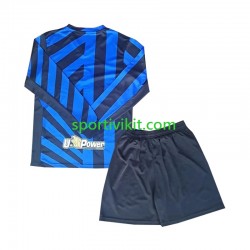 Completo da calcio Bambini Inter Milan Maglia Prima 2024-2025 Manica Lunga