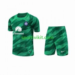Completo da calcio Bambini Inter Milan Portiere Maglia Seconda 2023-2024 Manica Corta