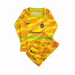 Completo da calcio Bambini Inter Milan Portiere Maglia Prima 2023-2024 Manica Lunga