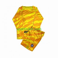 Completo da calcio Bambini Inter Milan Portiere Maglia Prima 2023-2024 Manica Lunga