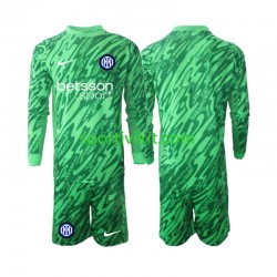 Completo da calcio Bambini Inter Milan Portiere Maglia Prima 2024-2025 Manica Lunga