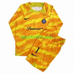 Completo da calcio Bambini Inter Milan Portiere Sommer 1 Maglia Prima 2023-2024 Manica Lunga