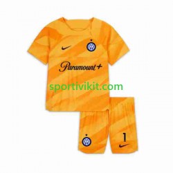Completo da calcio Bambini Inter Milan Portiere Sommer 1 Maglia Prima 2023-2024 Manica Corta