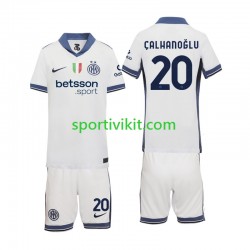 Completo da calcio Bambini Inter Milan Hakan Calhanoglu 20 Maglia Seconda 2024-2025 Manica Corta