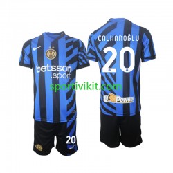 Completo da calcio Bambini Inter Milan Hakan Calhanoglu 20 Maglia Prima 2024-2025 Manica Corta