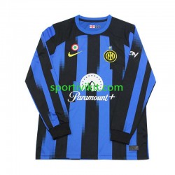 Inter Milan Uomo Maglia Prima 2023-2024 Manica Lunga