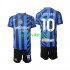 Completo da calcio Bambini Inter Milan Lautaro 10 Maglia Prima 2024-2025 Manica Corta