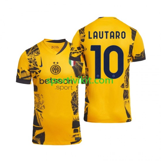 Inter Milan Lautaro 10 Uomo Maglia Terza 2024-2025 Manica Corta