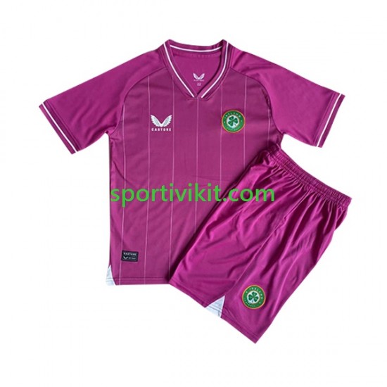 Completo da calcio Bambini Irlanda Portiere 2023 Maglia Prima Manica Corta