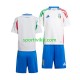 Completo da calcio Bambini Italia Maglia Seconda Euro 2024 Manica Corta Completo da calcio Bambini Italia Maglia Seconda Euro 2024 Manica Corta