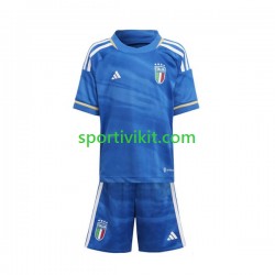 Completo da calcio Bambini Italia 2023 Maglia Prima Manica Corta