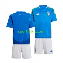 Completo da calcio Bambini Italia Maglia Prima Euro 2024 Manica Corta