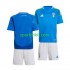 Completo da calcio Bambini Italia Maglia Prima Euro 2024 Manica Corta