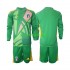 Completo da calcio Bambini Italia Portiere Maglia Seconda Euro 2024 Manica Lunga