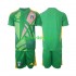 Completo da calcio Bambini Italia Portiere Maglia Seconda Euro 2024 Manica Corta