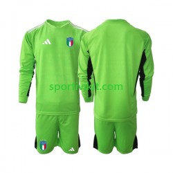 Completo da calcio Bambini Italia Portiere 2023 Maglia Prima Manica Lunga