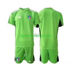 Completo da calcio Bambini Italia Portiere 2023 Maglia Prima Manica Corta