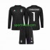 Completo da calcio Bambini Italia Portiere Donnarumma 1 2023 Maglia Seconda Manica Lunga