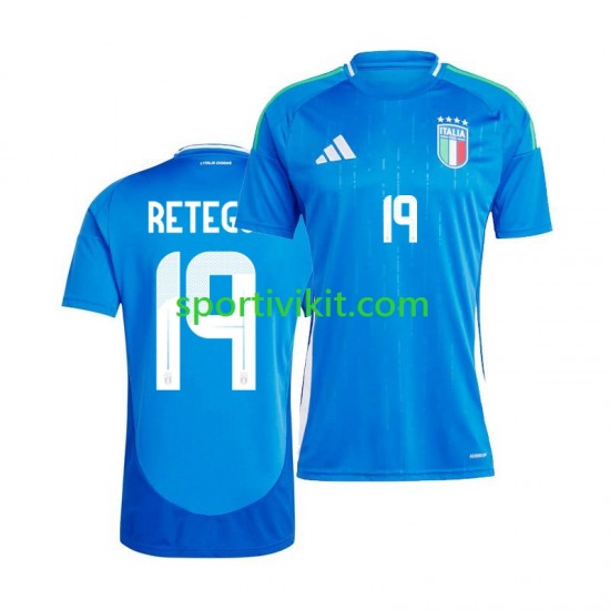 Italia Mateo Retegui 19 Uomo Maglia Prima 2024 Manica Corta Italia Mateo Retegui 19 Uomo Maglia Prima 2024 Manica Corta