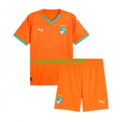 Completo da calcio Bambini Costa d'Avorio Maglia Prima 2025 Manica Corta