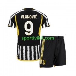 Completo da calcio Bambini Stati Uniti Juventus Dn Vlahovic 9 Maglia Prima 2023-2024 Manica Corta
