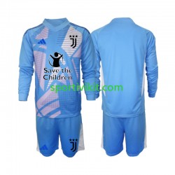 Completo da calcio Bambini Juventus Portiere Blu Maglia Prima 2024-2025 Manica Lunga