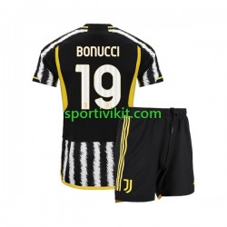 Completo da calcio Bambini Juventus Leonardo Bonucci 19 Maglia Prima 2023-2024 Manica Corta
