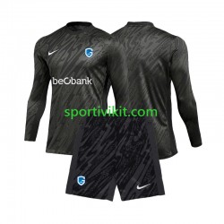 Completo da calcio Bambini KRC Genk Portiere Maglia Seconda 2024-2025 Manica Lunga