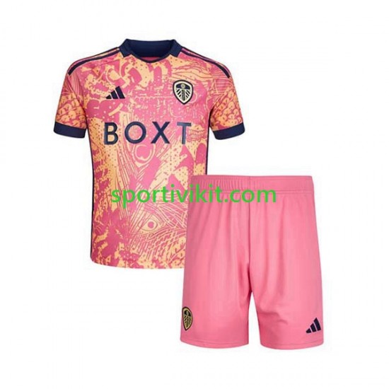 Completo da calcio Bambini Leeds United Maglia Terza 2023-2024 Manica Corta Completo da calcio Bambini Leeds United Maglia Terza 2023-2024 Manica Corta